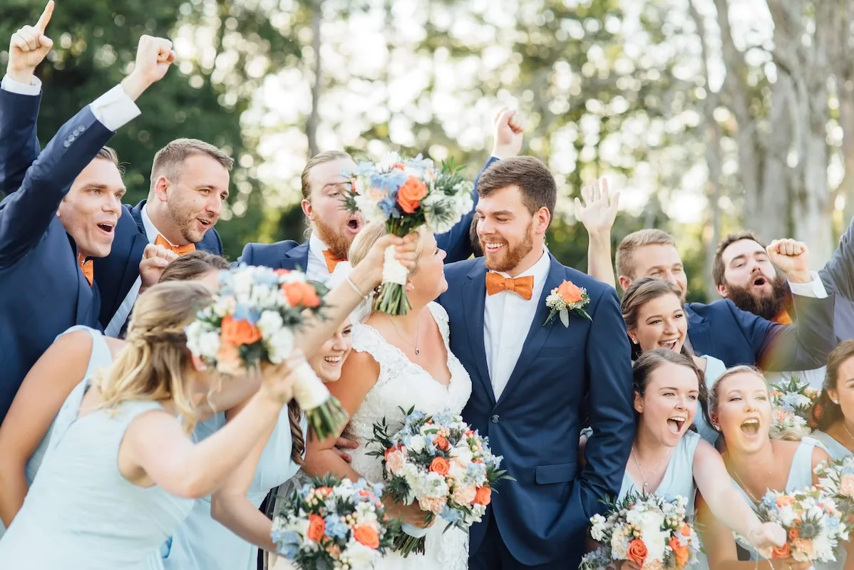 Guests fully present at ceremony