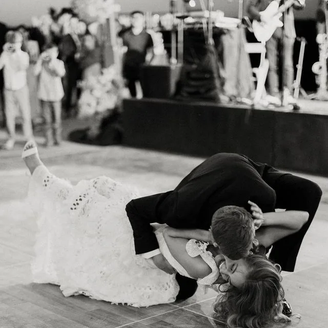 Wedding reception dance floor