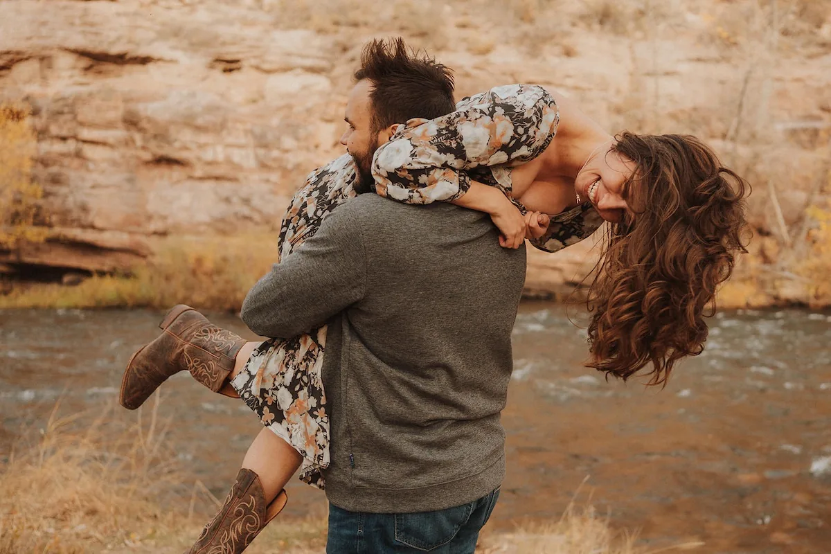 Engagement portrait in natural light